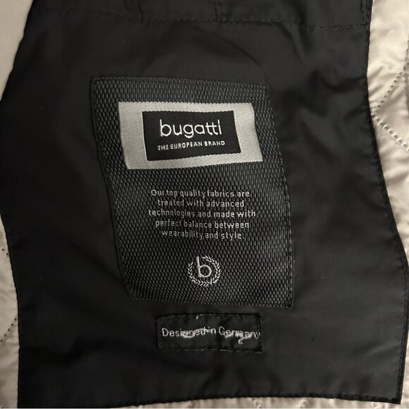 ❤️ bugatti Men's Black Quilted Jacket 42R - Picture 5 of 14